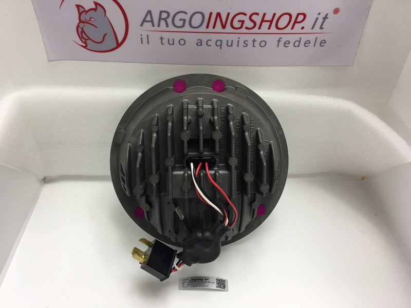 FARO LED CON ÓPTICA REFLECTANTE CON DRL 7 PULGADAS - CROMADO -