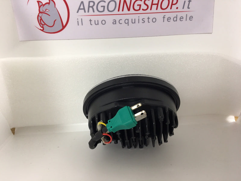 5.75" LED HEADLIGHT WITH HALO -MOTORCYCLE CUSTOM BLACK