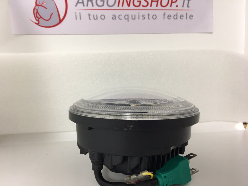 5.75" LED HEADLIGHT WITH HALO -MOTORCYCLE CUSTOM BLACK