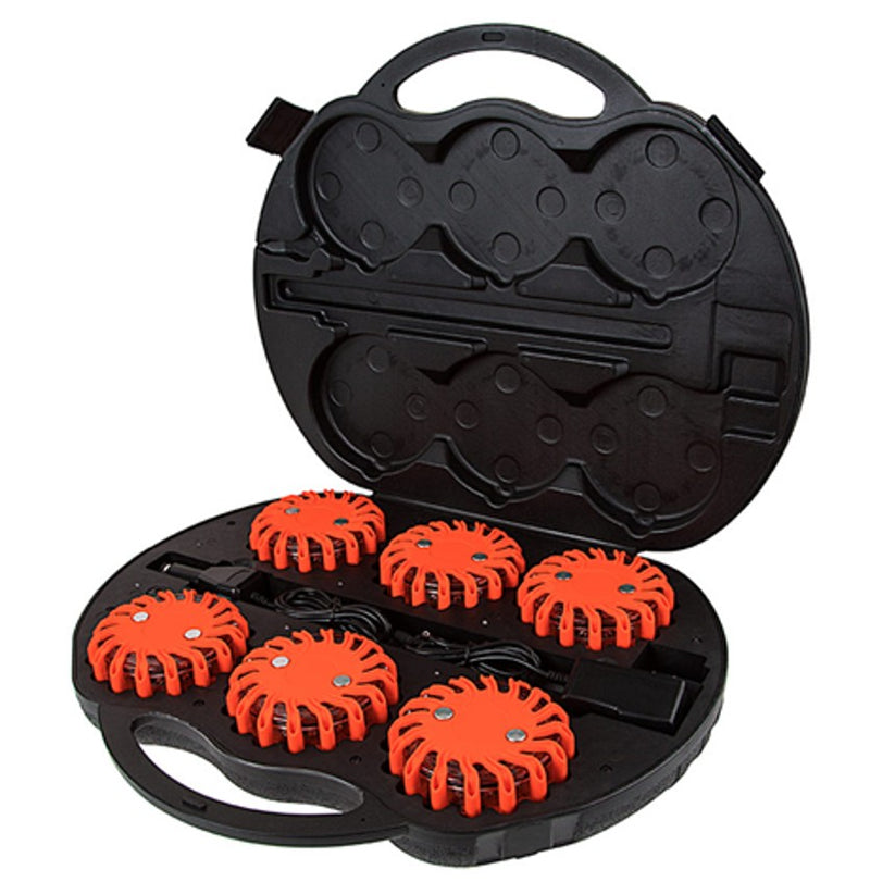 KIT VALIGETTA CON 6 LAMPADE LED DI EMERGENZA RICARICABILI