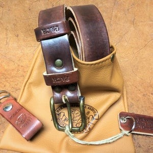 CINTURÓN DE PIEL LÍNEA "PACH" GROSOR 4/4.5MM