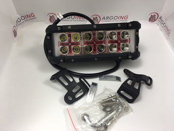 Barra LED per Jeep con disegno croce, rossa