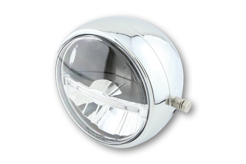 5.75" - BLACK METAL HEADLIGHT HOLDER WITH TWO SIDE FIXING BRACKETS - ALSO SUITABLE FOR SCOOTER