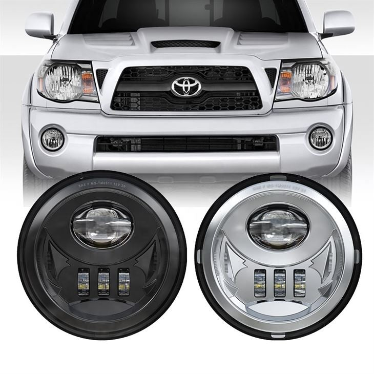 LED FRONT FOG LIGHT SET FOR TOYOTA TACOMA - BLACK -