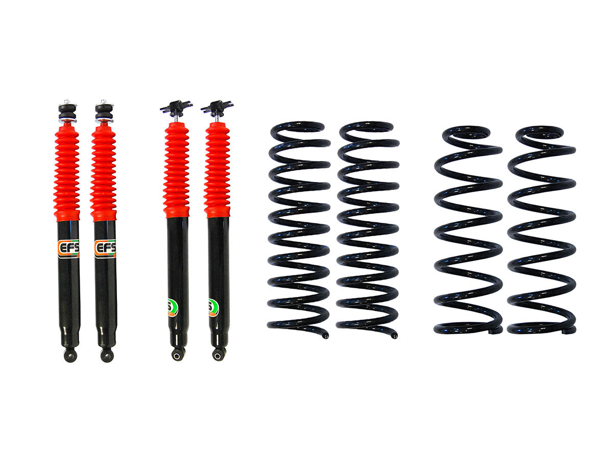 Kit sospensioni EFS ELITE rialzo +75 mm – Jeep Wrangler JK 2007-2018 (5 porte; benzina)