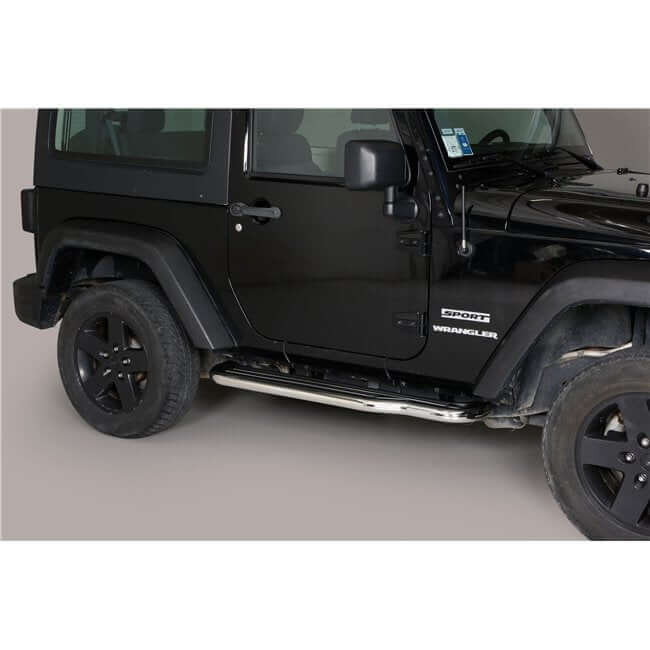 Pedane laterali Jeep Wrangler 3 porte dal 2011 Inox lucido | P/496/IX