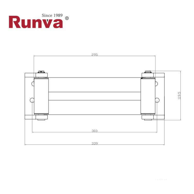 Guida a rulli per verricello idraulico Runva 10000 lbs – immagine 2