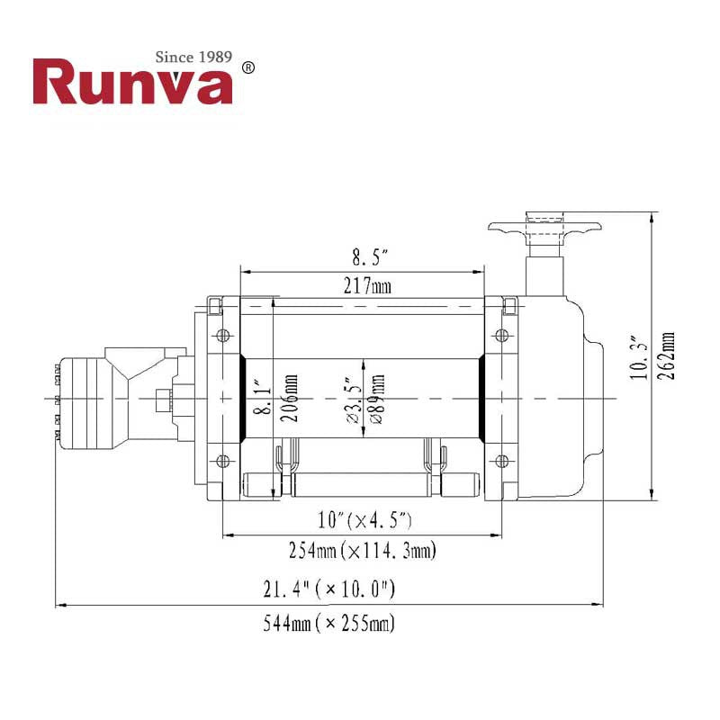 VERRICELLO IDRAULICO RUNVA 15000 lb - 6810 kg
