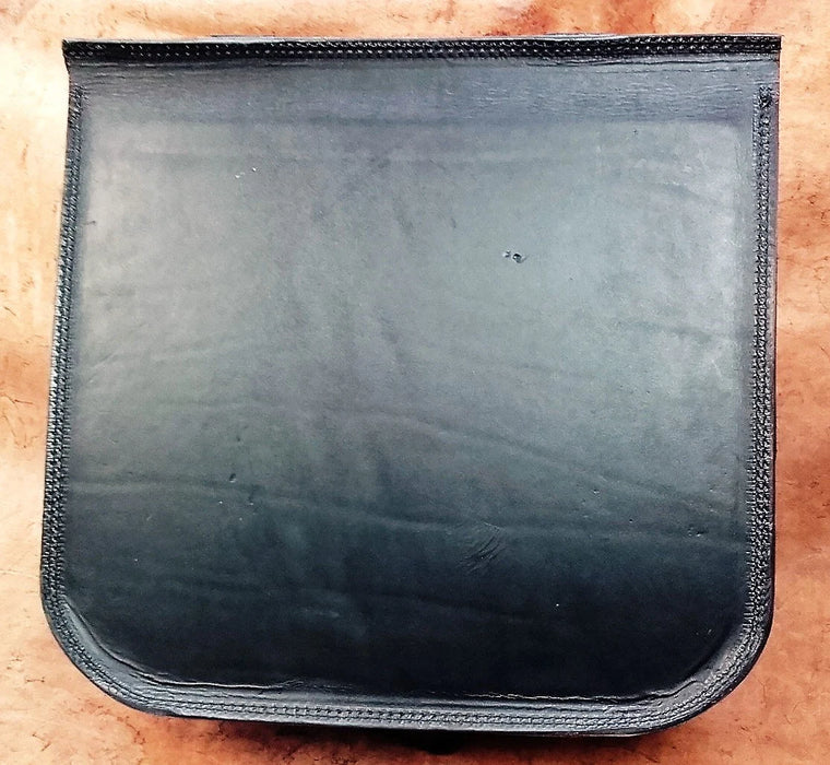 Borsa laterale per moto custom in cuoio 4mm.-Ner-