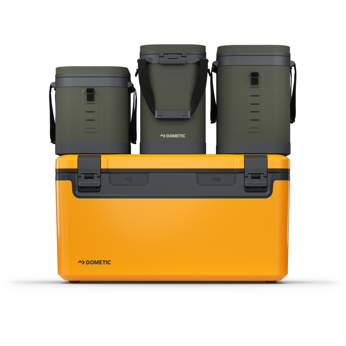 Ghiacciaia rigida Dometic Recon Hardside 69 litri, colore Glow, giallo ambra, vista del prodotto 2