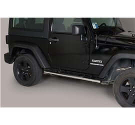 Pedane laterali Jeep Wrangler 3 porte dal 2011 Inox lucido | GPO/496/IX