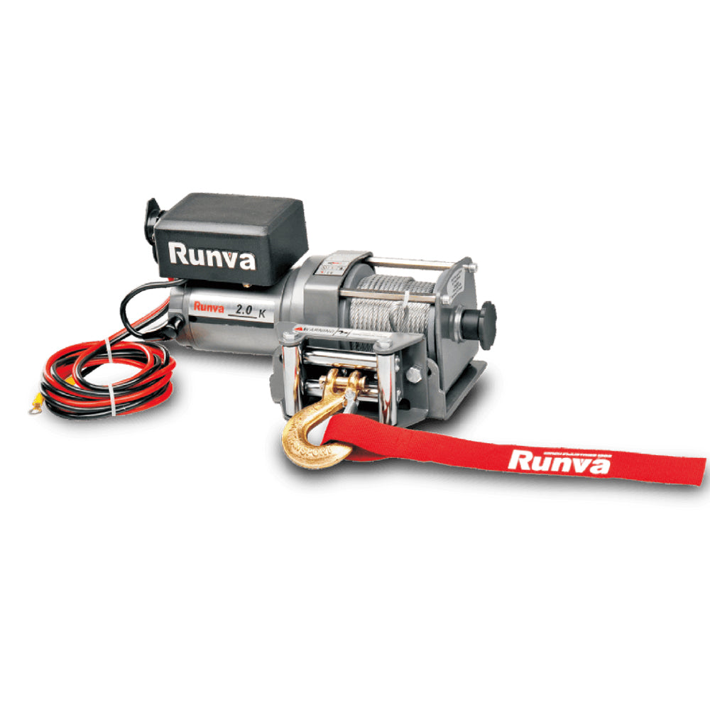Verricello elettrico portatile Runva 2000 lb-900 kg - 12V