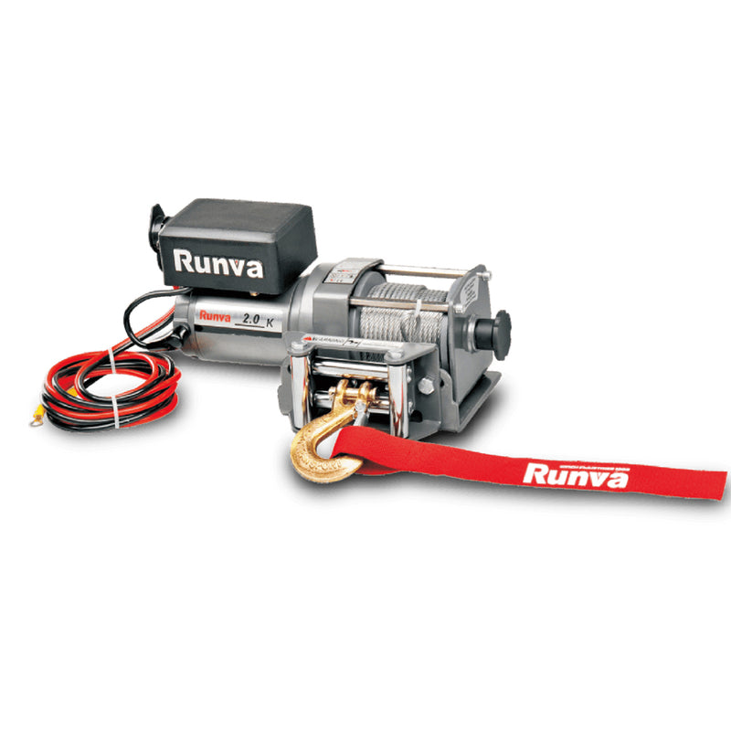 VERRICELLO ELETTRICO RUNVA 2000 lb - 900 kg - 12V CON COMAND CS