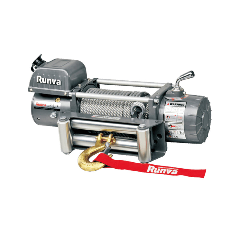 RUNVA ELECTRIC WINCH 9500 lb - 4309 kg - 12V WITH CS COMMAND
