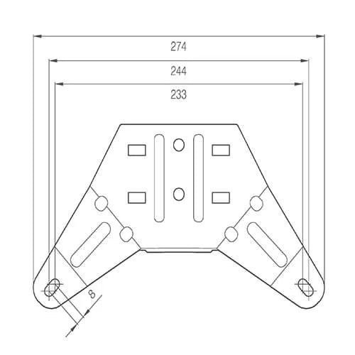 ElectraQuip - Barre luminose a LED | R65| 1586 mm | Modulo finale lucido | 10-30v