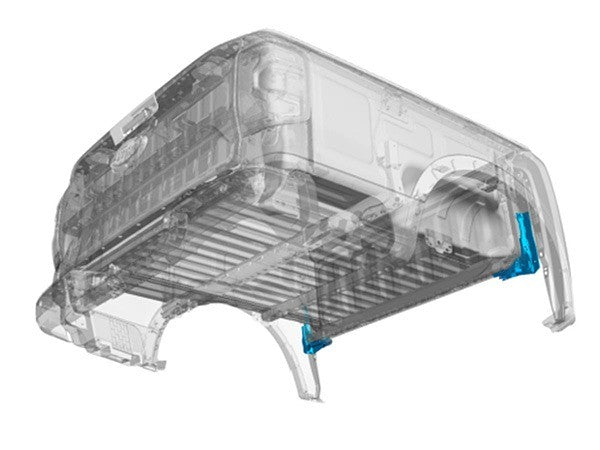 J-Brace – staffe di rinforzo del cassone per Ford Ranger Raptor 2023+ – foto 1