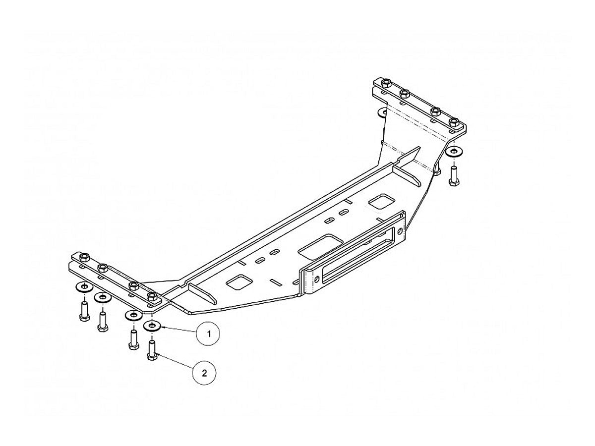 Base verricello – Mercedes-Benz Sprinter 4x4 W906 2014-2018 – immagine 2