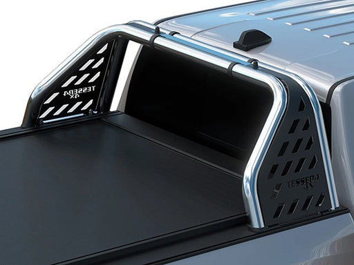 Roll bar Tessera a due gambe con pannelli sportivi – inox cromato