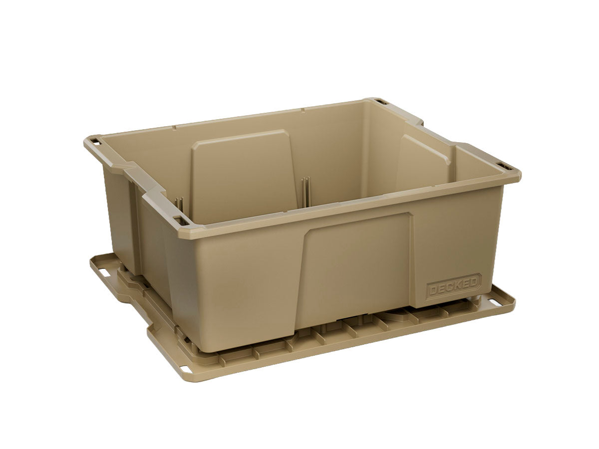 Contenitori impilabili DECKED Payloader 32 beige (3 pezzi)