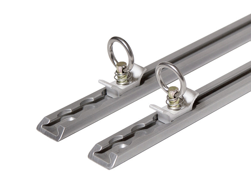 Binari di ancoraggio DECKED Core Trax 147 cm con 4 ganci (2 pezzi)