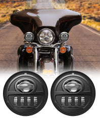 Fari fendinebbia a LED da 30 pollici da 4.5W per Harley Electra Glide 1998-2015-NERO-