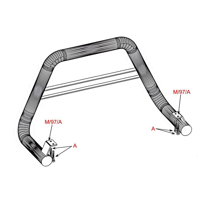 Bull Bar Ford Ranger Double Cab 04/06-Protezione Ford Ranger Double Cab-