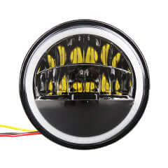 Fendinebbia LED 4,5 pollici con halo e DRL per moto Harley-Davidson