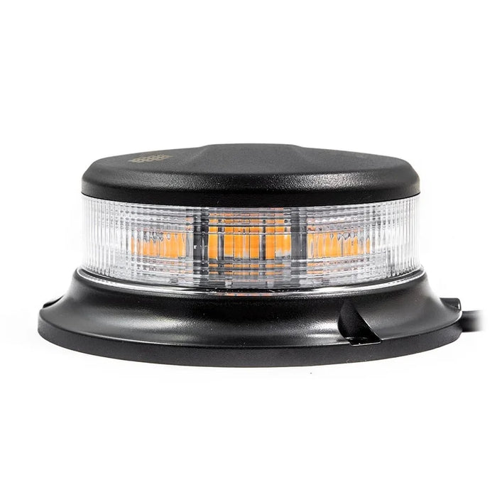 R65 -TRALERT - Torcia LED | ambra | con lente trasparente | 12-24v | R65 | 3 bulloni