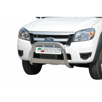 Bull Bar Medium omologato CE Ford Ranger Double Cab 2009–2011 Inox lucido Ø63 mm