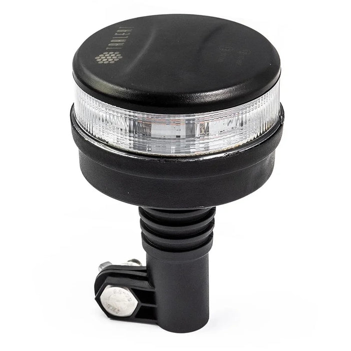 R65 -TRALERT - Torcia LED R65 ambra con lente trasparente | 12-24v | base DIN