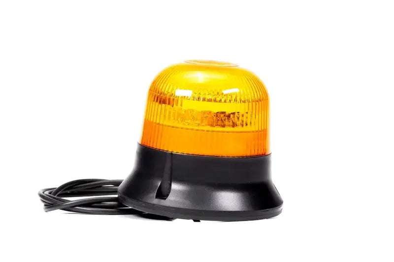 Lampeggiante LED R65 a doppio lampo, ambra, 12-24 V, cavo 1,5 m, montaggio a 3 viti – Fristom