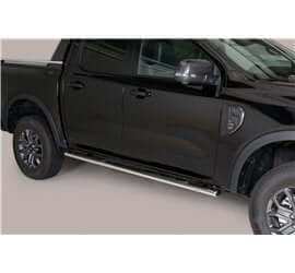 Pedane laterali Ford Ranger Double Cab dal 2023 GPO/295/IX inox lucido