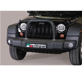 Bull Bar Medium Jeep Wrangler 5 porte dal 2011 Inox nero Ø63 mm