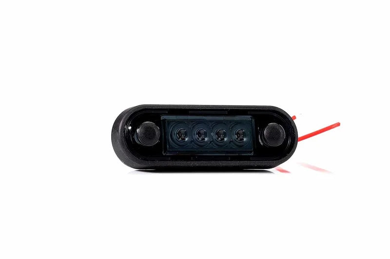 Tralert Fristom - Fanale di segnalazione scura rossa | 12-24v | 0,15 m di cavo