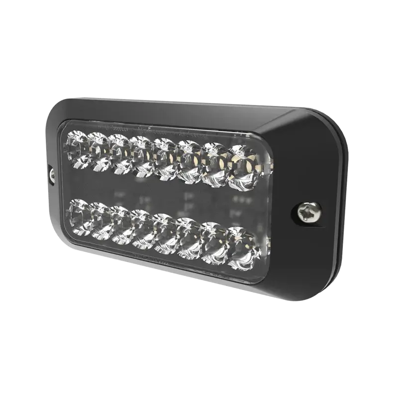 Lampeggiante LED ED3789, 16 LED, bicolore ambra/bianco, R65, 12/24 V – ECCO