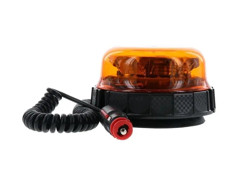 Lampeggiante LED R65 rotante Pegasus, ambra, 12-24 V, base magnetica – Vignal