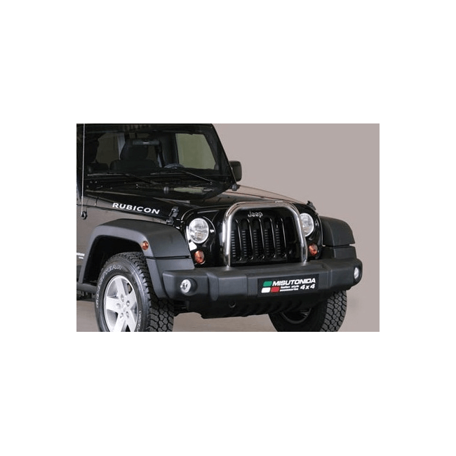 Bull bar Jeep Wrangler 5 porte dal 2011 MED/296/IX inox lucido