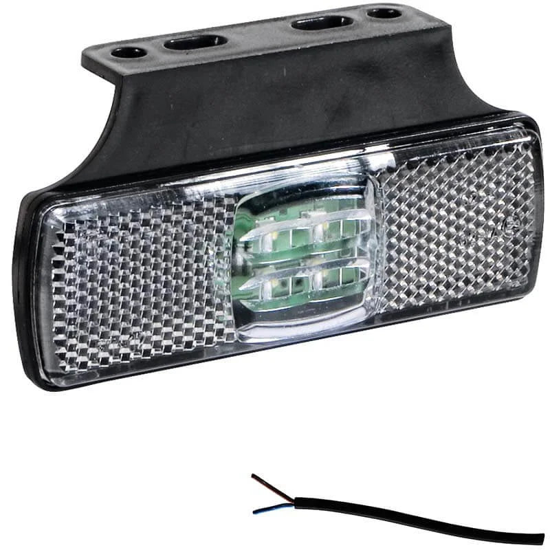 Tralert Fristom - Fanale di segnalazione a LED bianca | 12-24v | 50 cm di cavo |