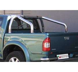 Roll Bar Isuzu D-Max Crew 4WD 3.0 2004–2006 Inox lucido Ø76 mm (RLSS/2142/IX)