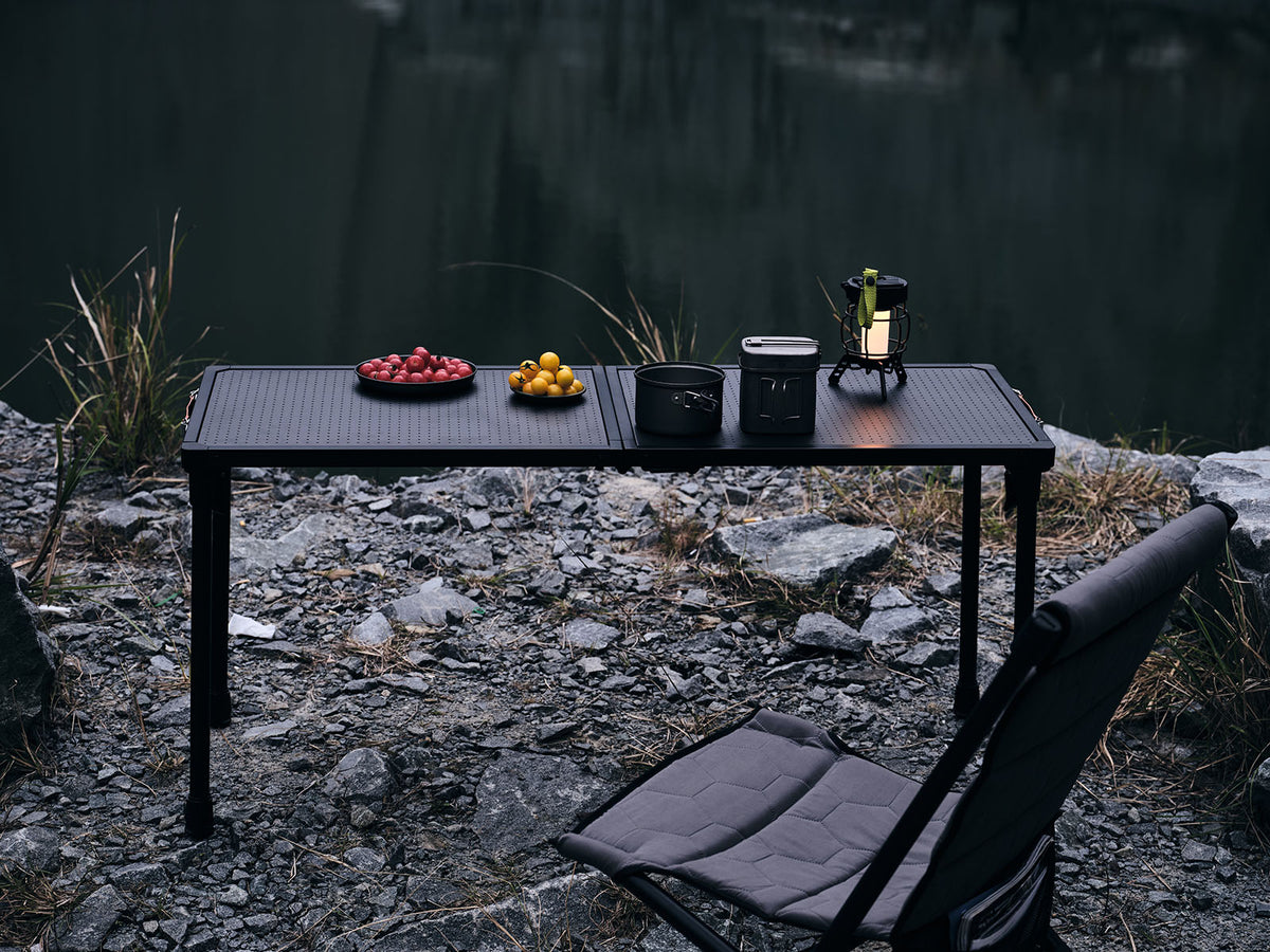 Wild Land tavolo pieghevole Mountain Series nero