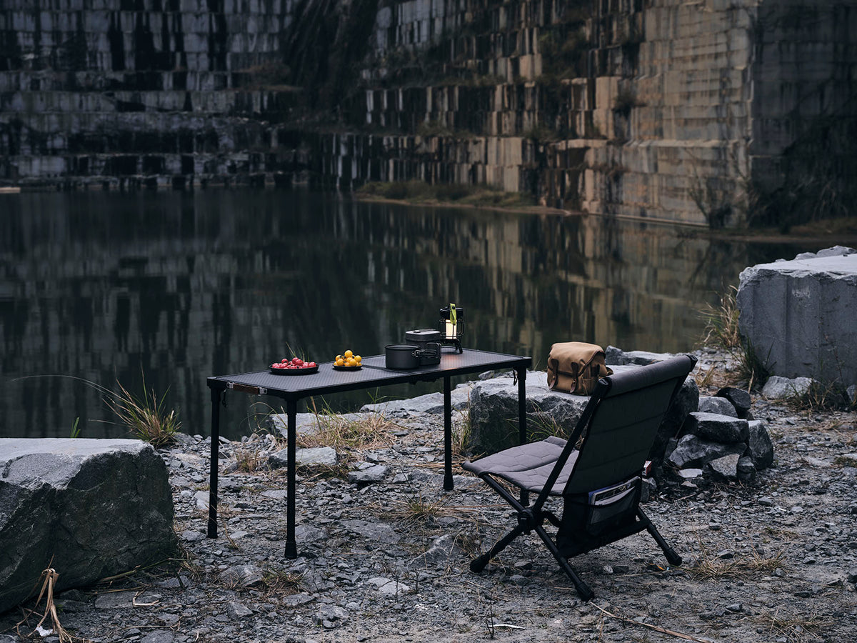 Wild Land tavolo pieghevole Mountain Series nero