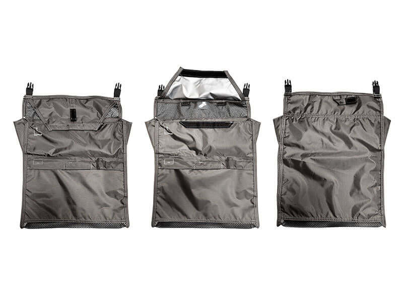 Wild Land  Borsa per scarpe in tessuto nero con tasca extra