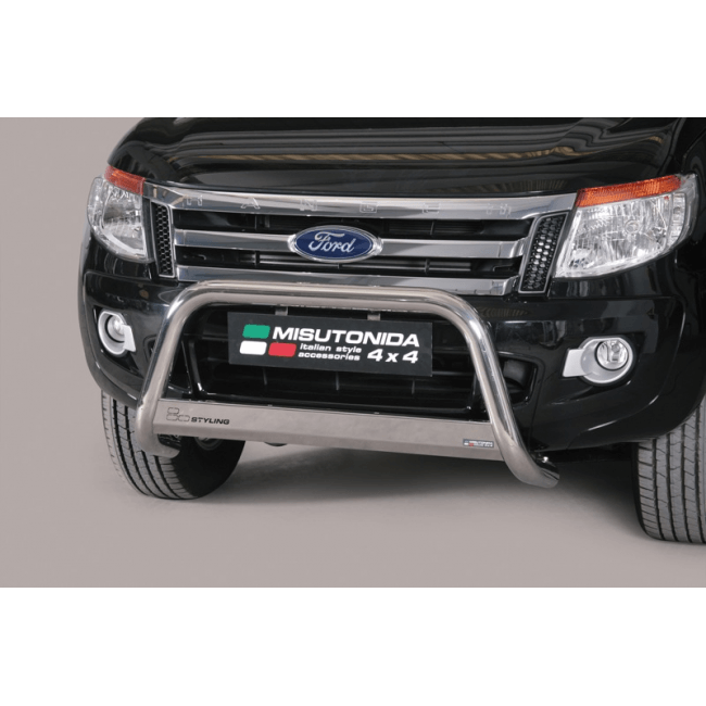 Bull Bar Ford Ranger Double Cab 2012–2015 Inox lucido Ø63 mm | EC/MED/295/IX