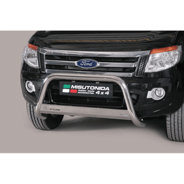 Bull Bar Medium omologato CE Ford Ranger Double Cab 2012–2015 Inox lucido Ø63 mm