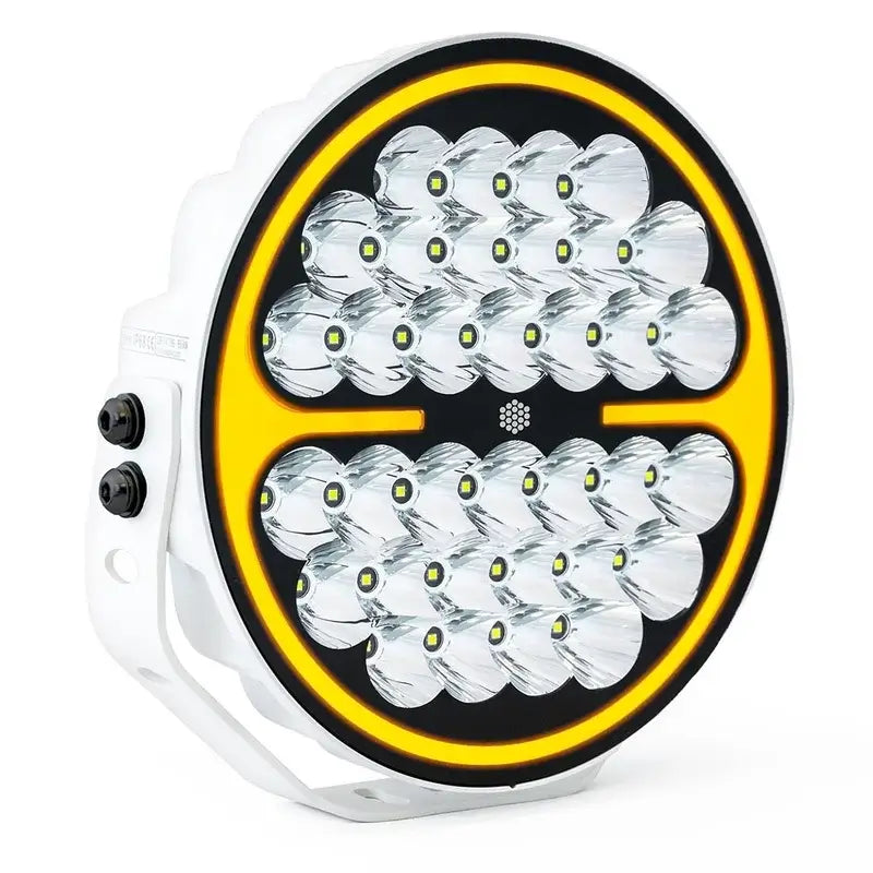 Faro di profondità LED rotondo Nova, corpo bianco, 150 W, 13600 lumen, luci diurne bicolore e flash, 9-36 V – immagine 2