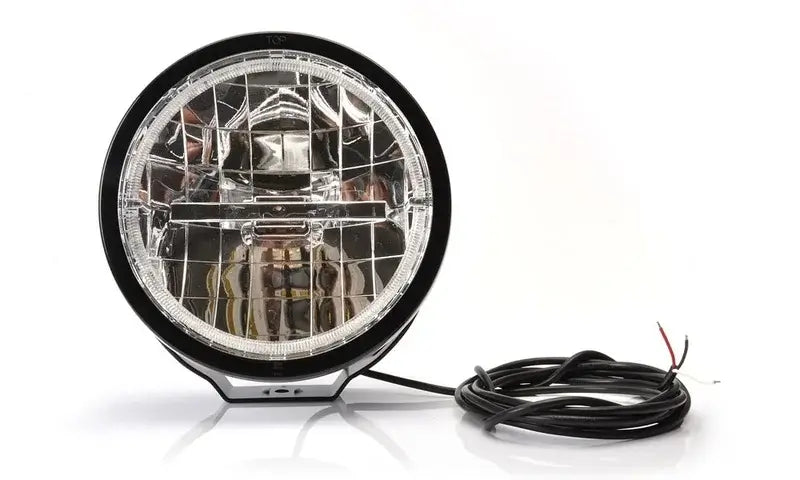 Faro LED rotondo con luce diurna ad anello bianca, 3200 lumen, 12-24 V – Tralert – immagine 2