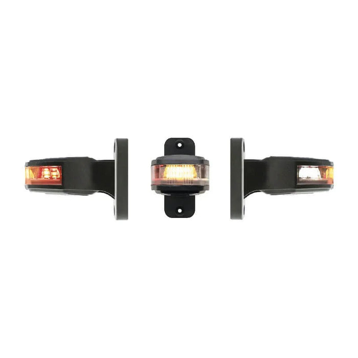 LED Autolamps - Sinistra | fanale frontale a LED | 12-24v | 30 cm. di cavo | rosso/bianco/ambra