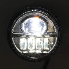 Fari fendinebbia a LED da 30 pollici da 4.5W per Harley Electra Glide 1998-2015-NERO-