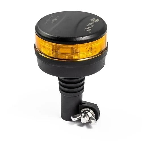 TRALERT - Faro rotante a LED | ambra con lente ambra | R65 | 12-24v | base DIN