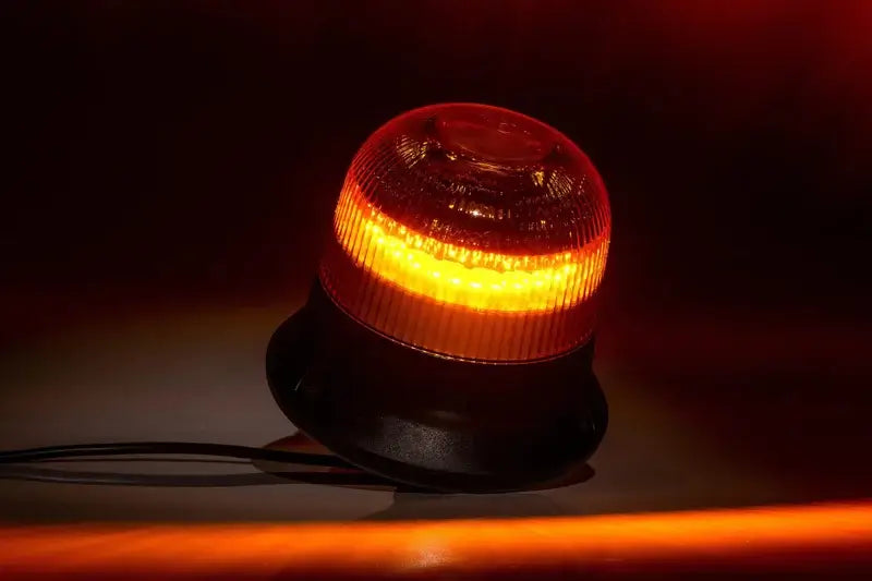 Lampeggiante LED R65 rotante, ambra, 12-24 V, cavo 1,5 m, montaggio a 1 bullone – Fristom – immagine 2